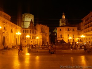Valencia Square at Night